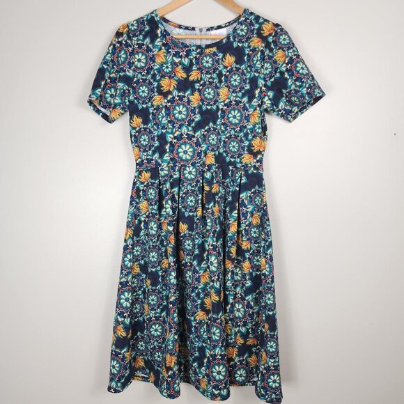 LuLaRoe Amelia Floral Dress With Pockets - Picture 1 of 6